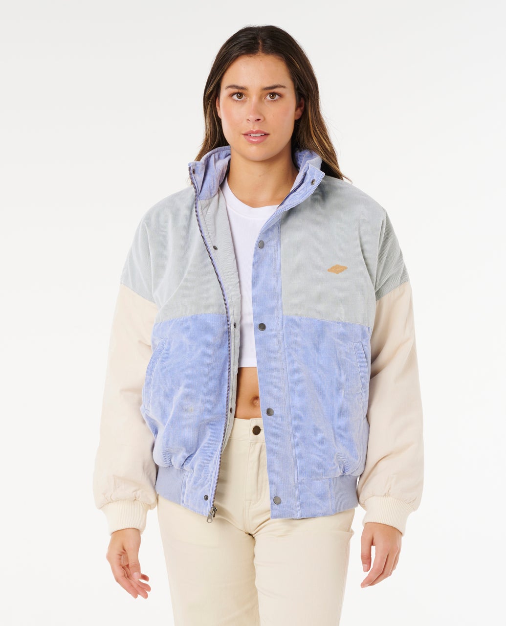 トップス CALEE NYLON RIP FLEECE WAIST COAT Cala Vadella Jacket – Rip Curl