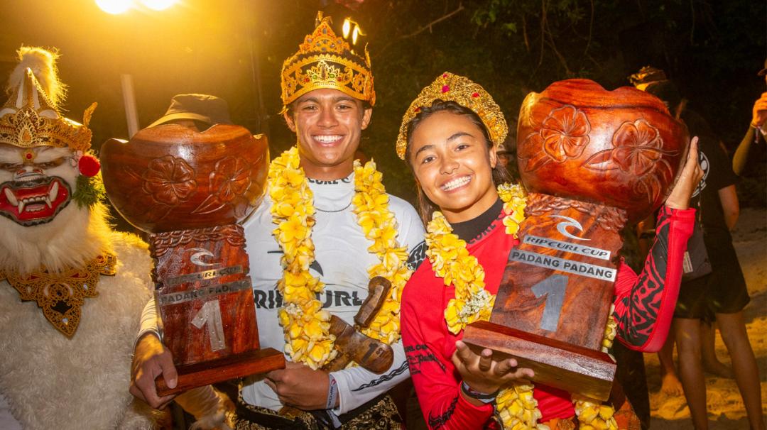 Westen Hirst And Jasmine Studer Win Rip Curl Cup Padang Padang 