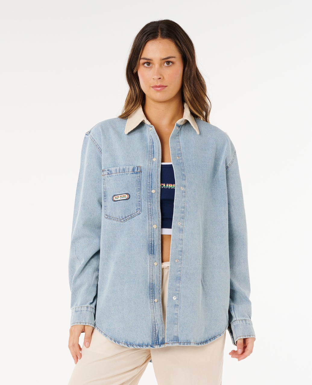 Surf Side Relaxed Denim Shirt – Rip Curl