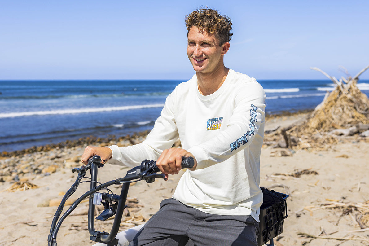 Crosby on bike