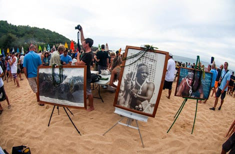 Poster of The Eddie on the beach
