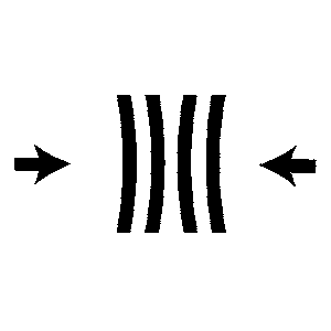 Black gif animation of compression